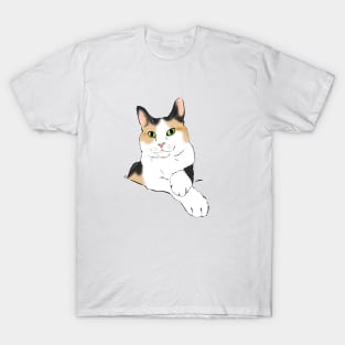 Calico Cat Portrait T-Shirt